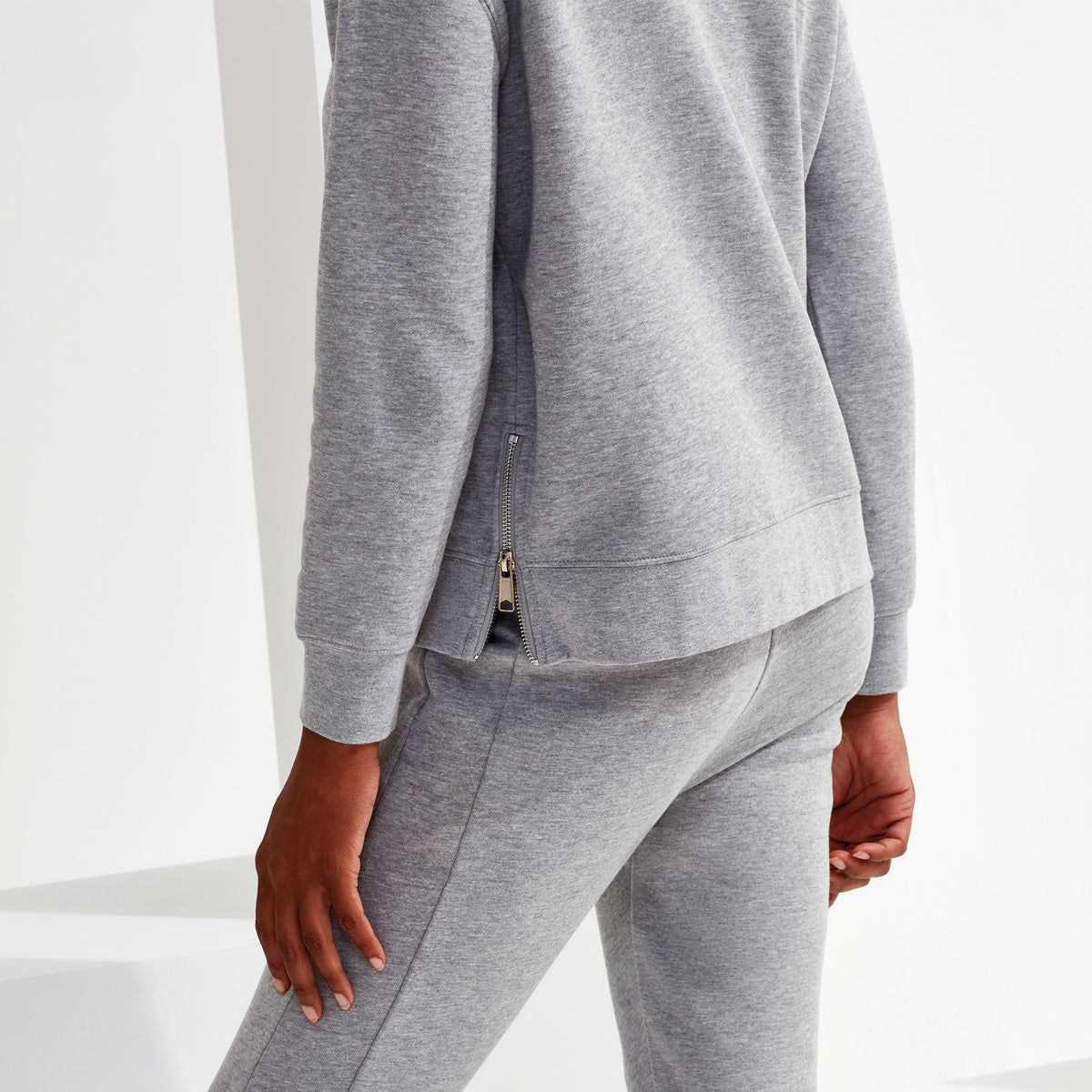 Womens TriDri Recycled Chill Zip Sweatshirt | HEATHER GREY