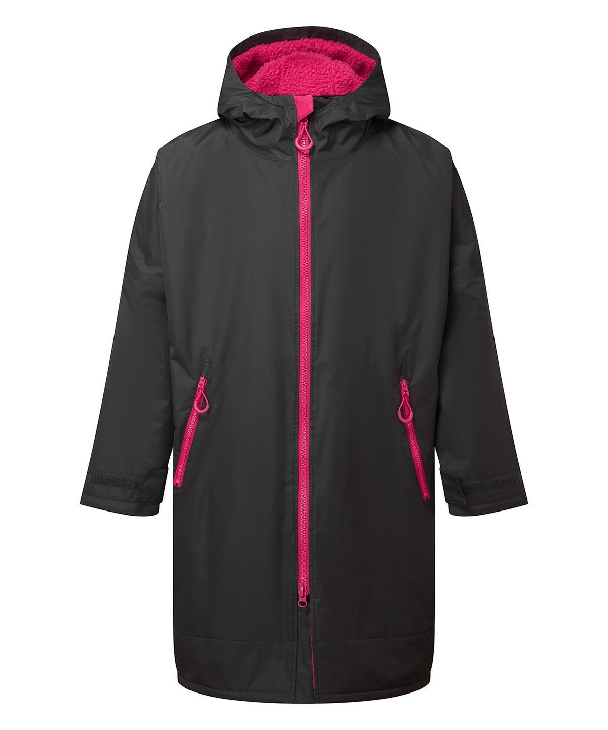 All Seasons Waterproof Changing Robe | CHARCOAL/HOT PINK