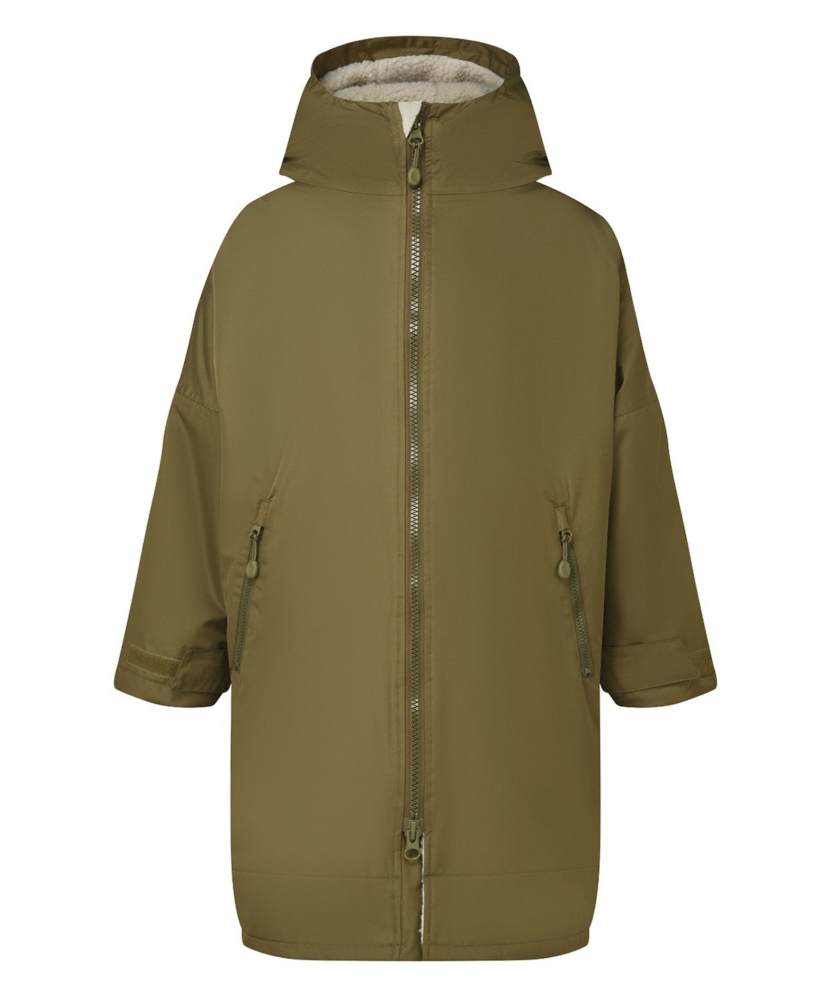 Kids All Seasons Waterproof Changing Robe | OLIVE/NATURAL