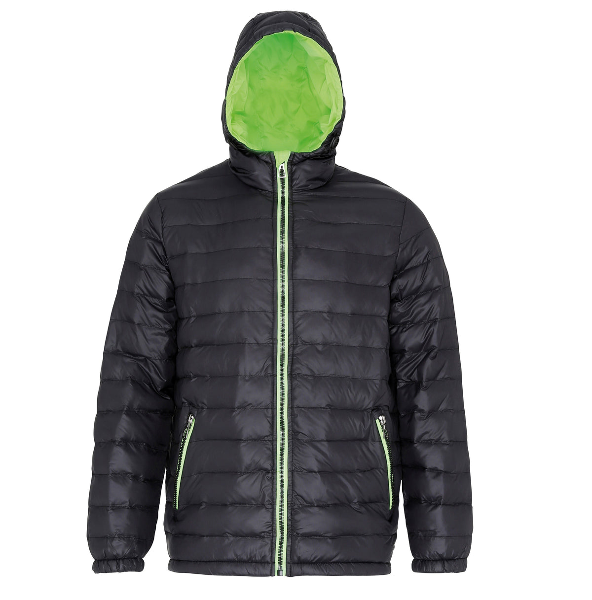 Padded Jacket | BLACK/LIME