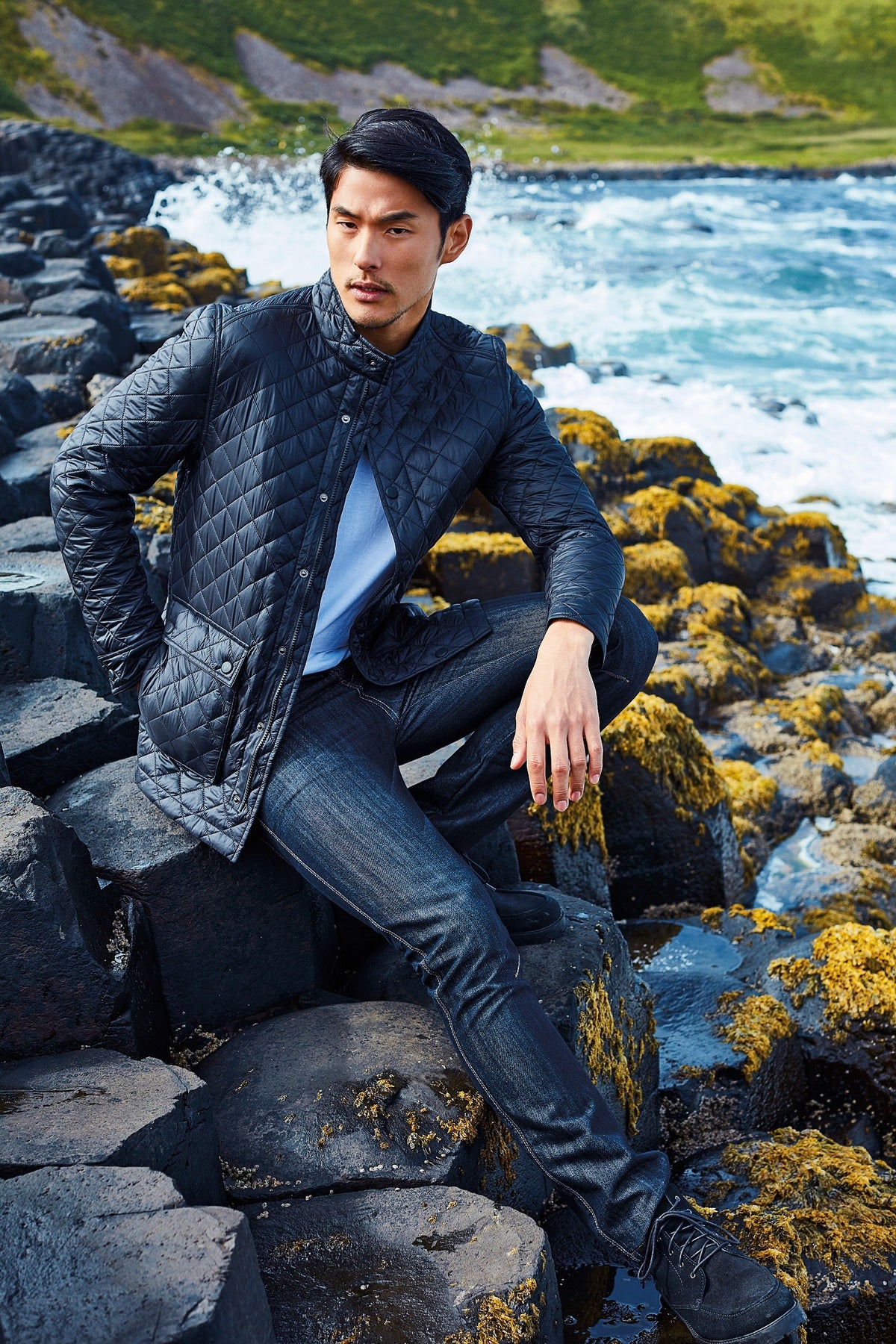 Quartic Quilt Jacket | BLACK