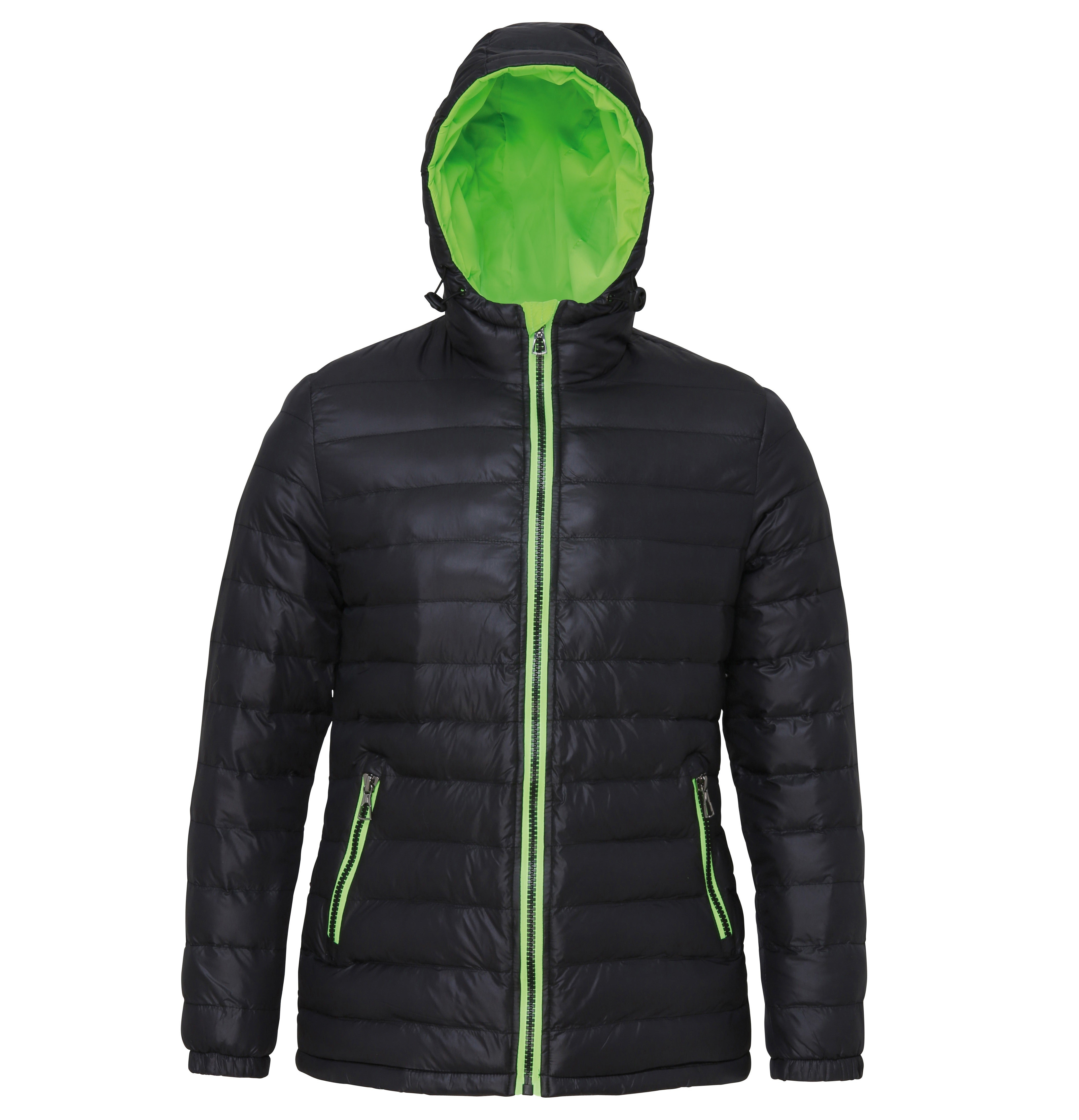 Women's Padded Jacket | BLACK/LIME