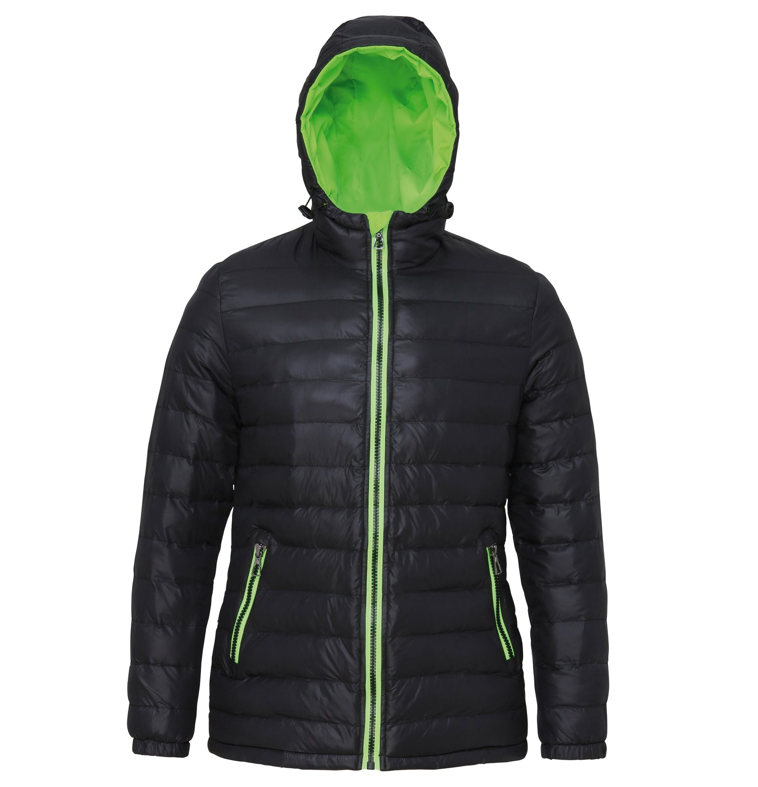 Women's Padded Jacket | BLACK/LIME