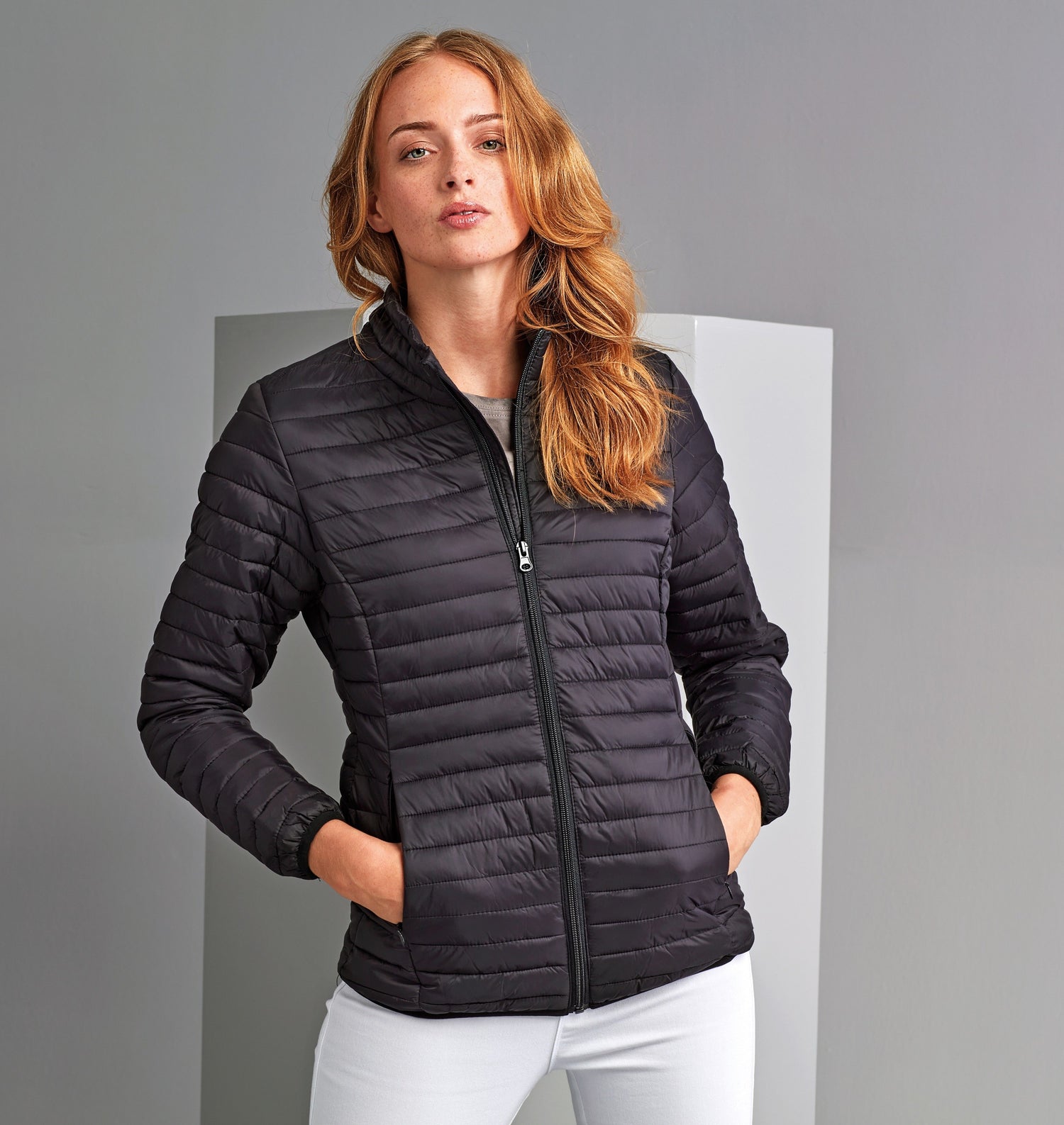 Women's Tribe Fineline Padded Jacket | BLACK