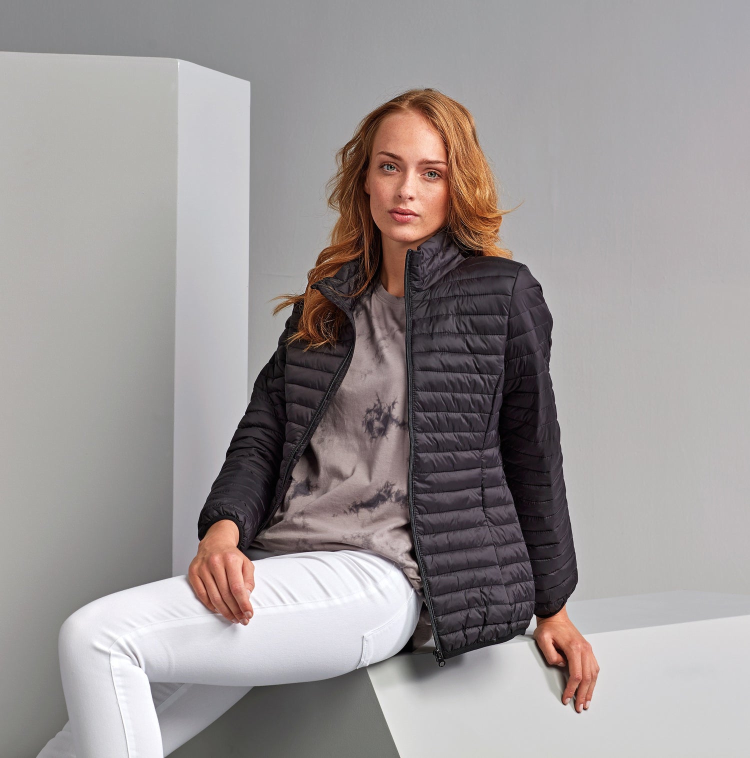 Women's Tribe Fineline Padded Jacket | BLACK