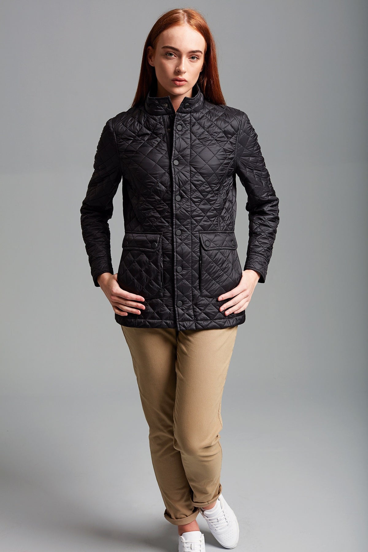 Women's Quartic Quilt Jacket | BLACK