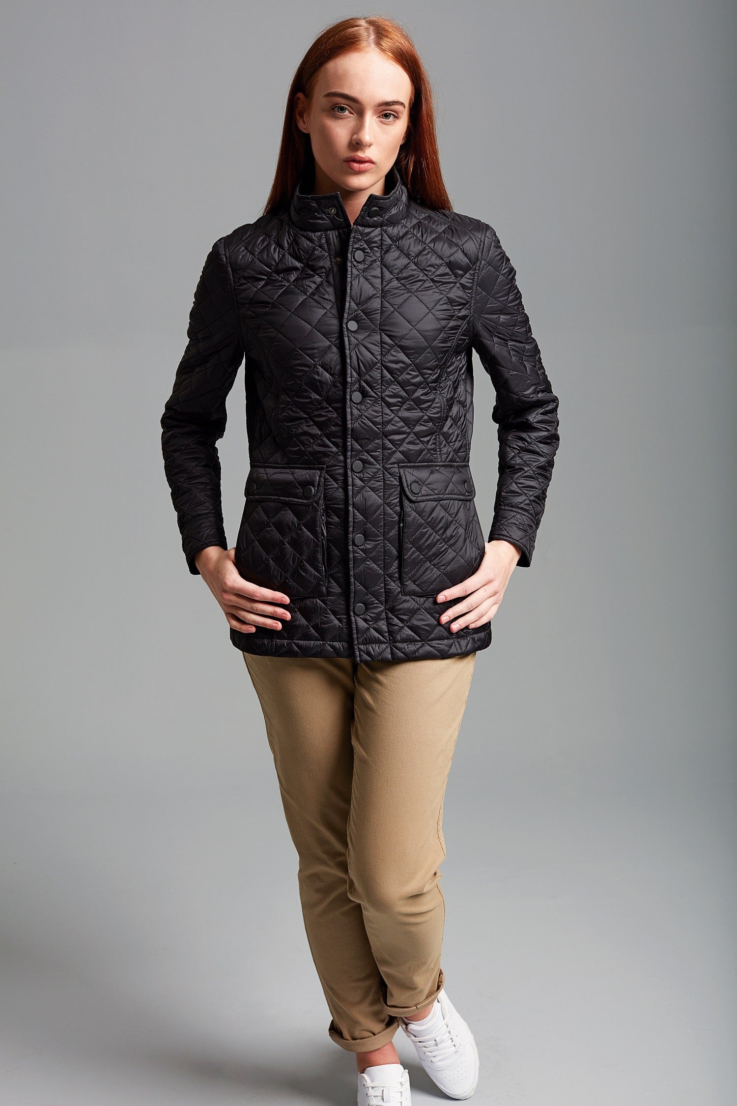Women's Quartic Quilt Jacket | BLACK