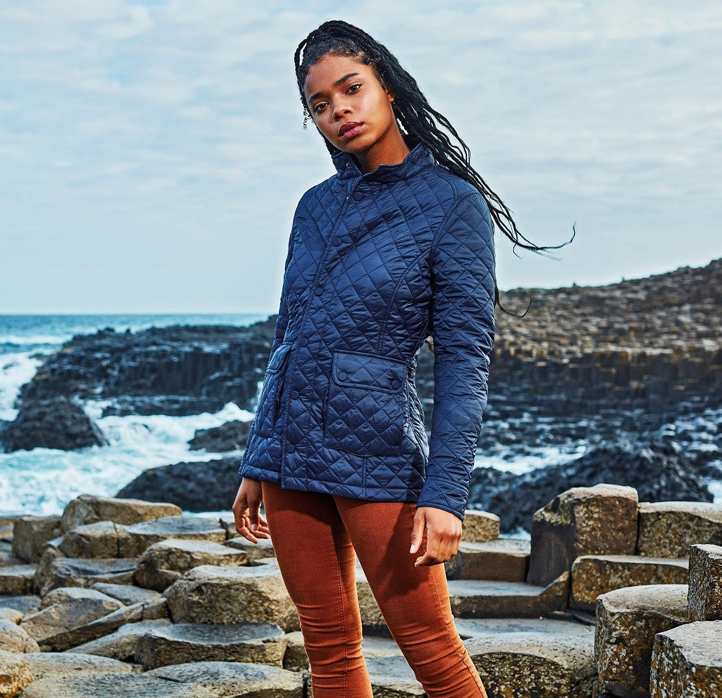 Women's Quartic Quilt Jacket | NAVY