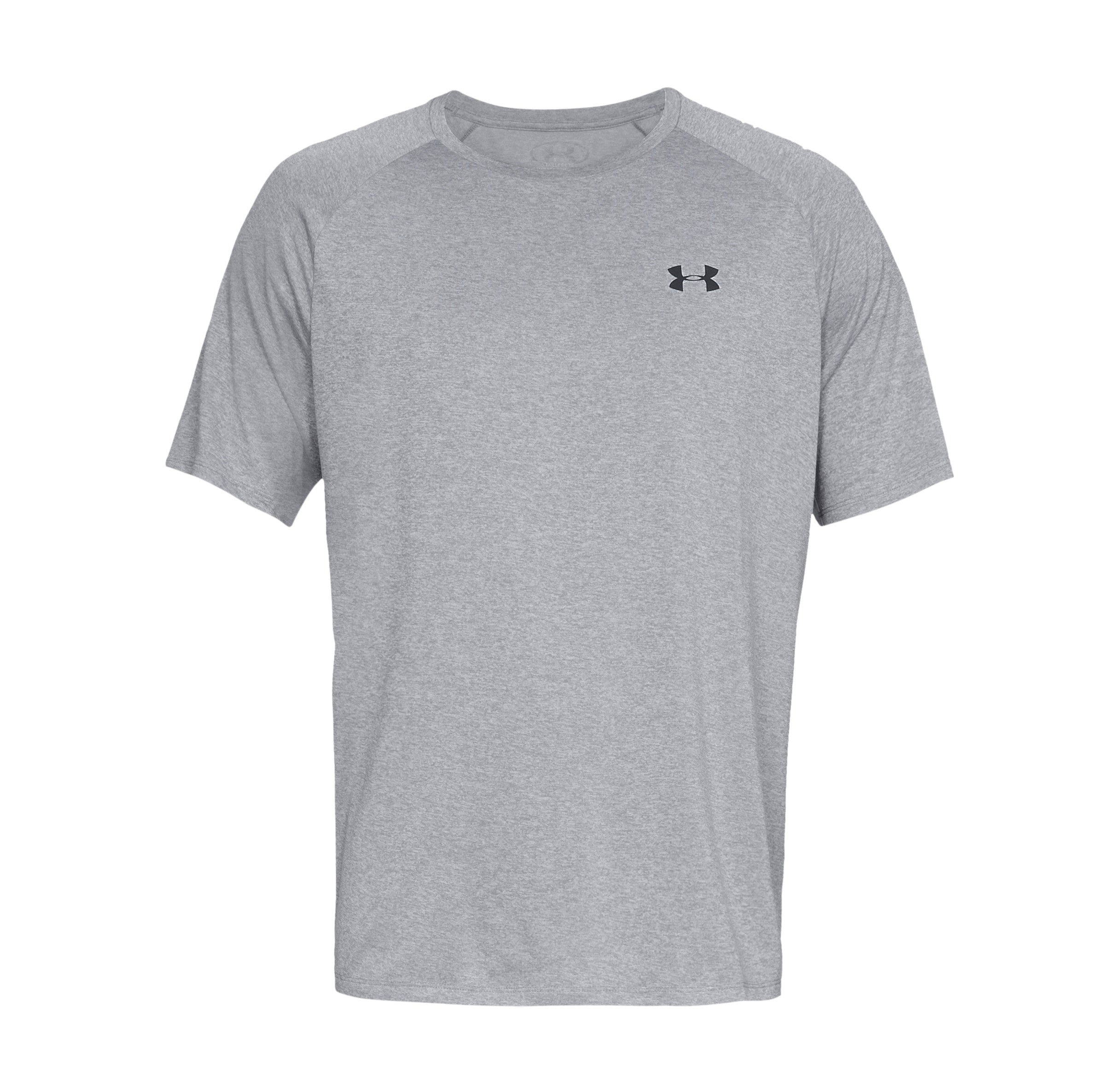 Tech Short Sleeve Tee | STEEL LIGHT HEATHER/BLACK