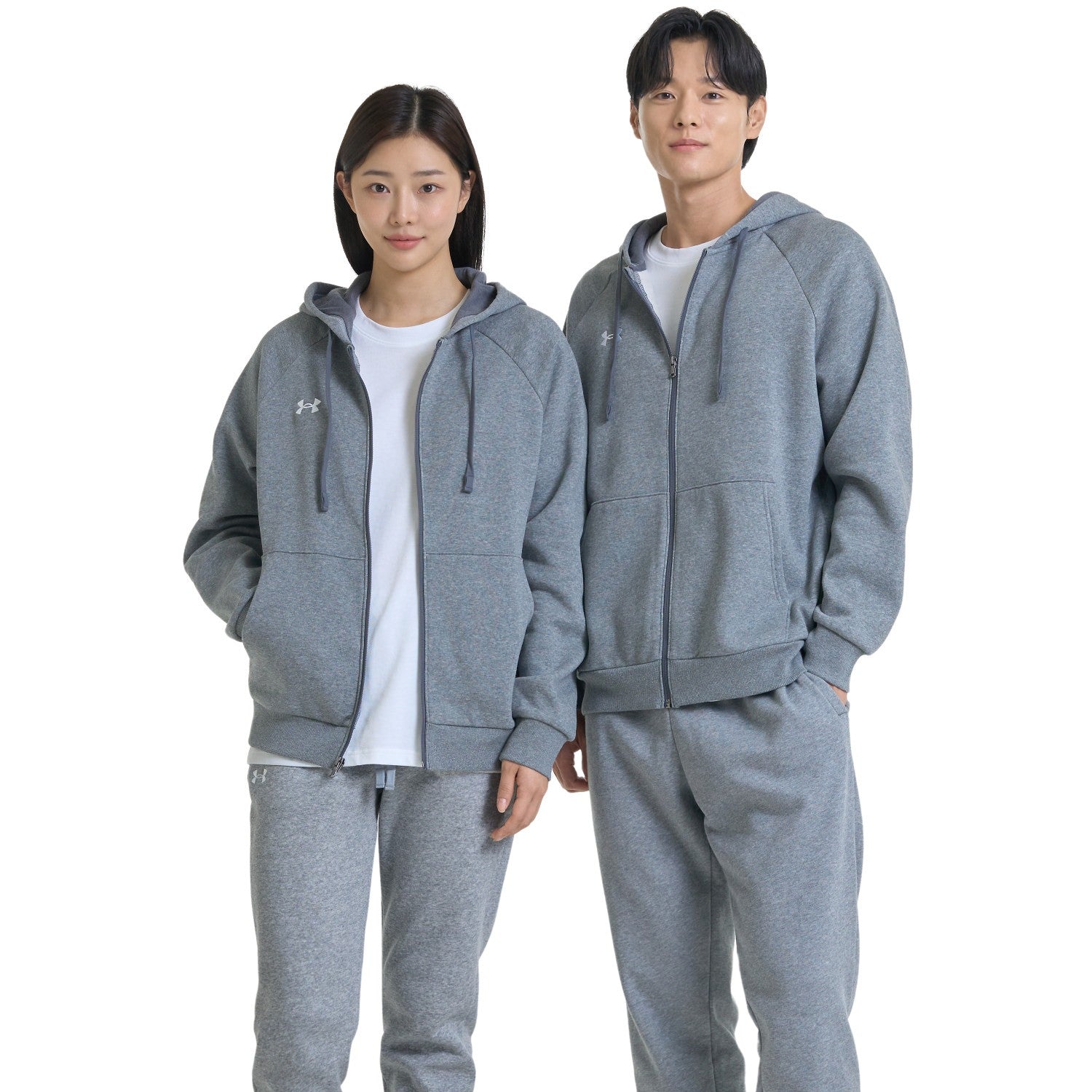 Rival Fleece Full-Zip Hoodie | CASTLEROCK LIGHT GREY