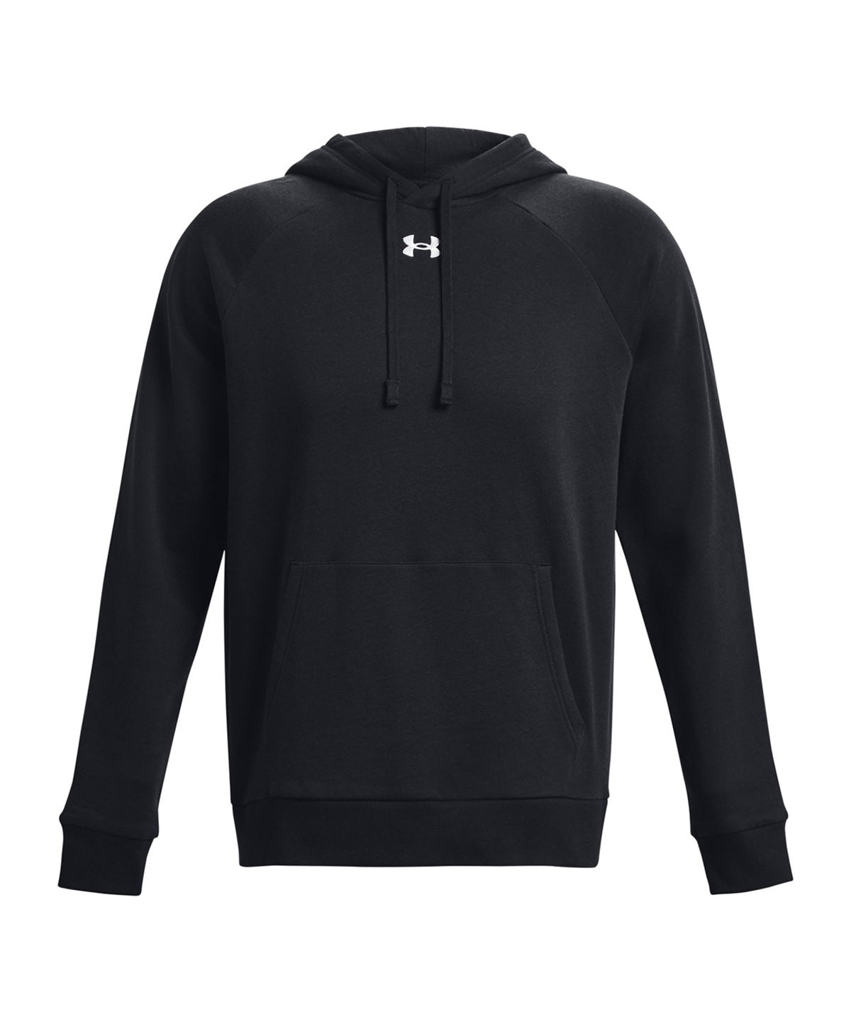 UA Rival Fleece Hoodie | BLACK/WHITE