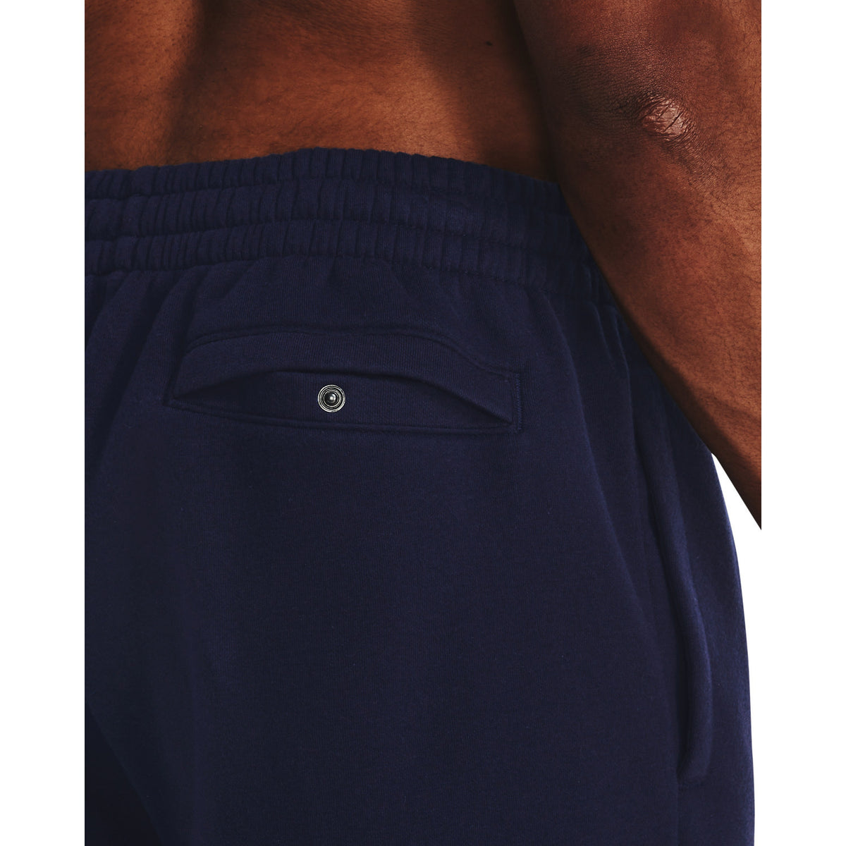 UA Rival Fleece Shorts | MIDNIGHT NAVY/WHITE