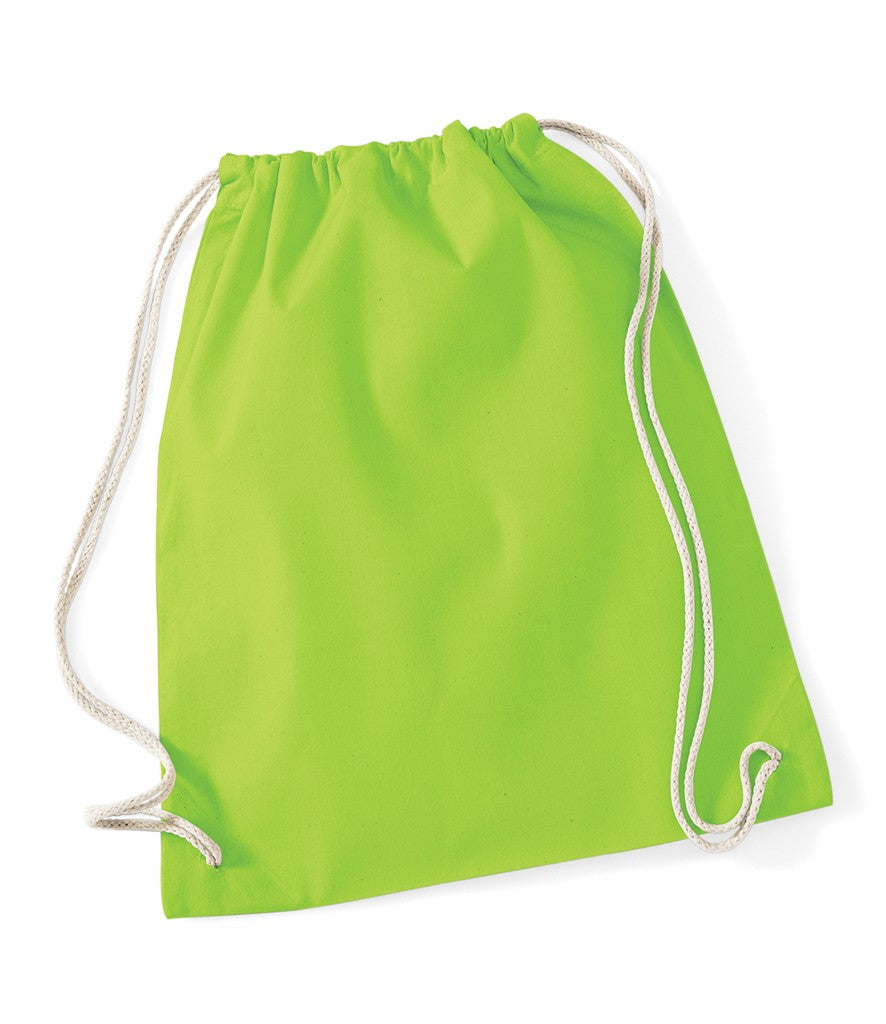 Cotton Gymsac | LIME GREEN