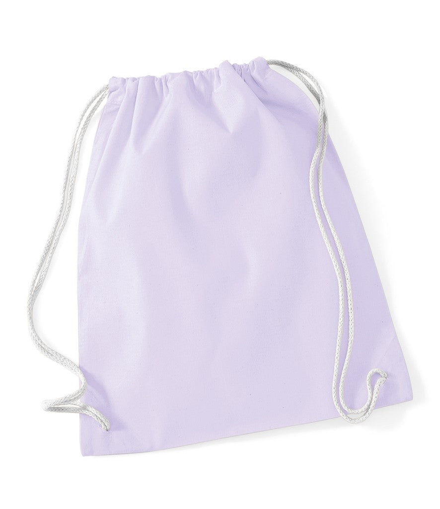 Cotton Gymsac | LAVENDER/WHITE