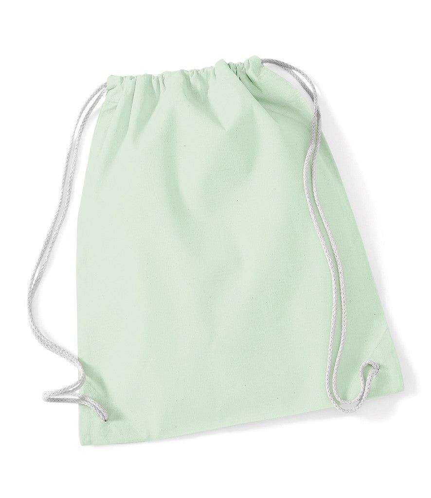 Cotton Gymsac | PASTEL MINT/WHITE