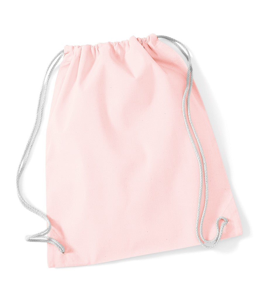 Cotton Gymsac | PASTEL PINK/WHITE