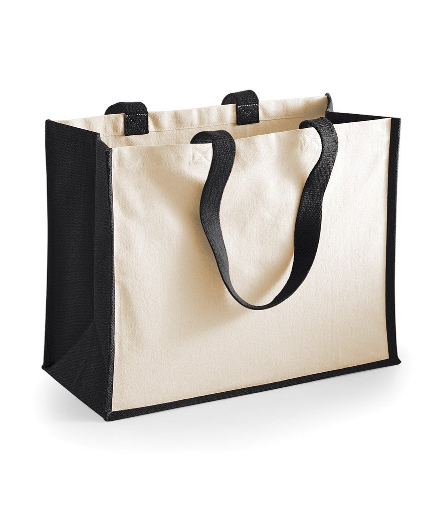 Jute Classic Shopper | NATURAL/BLACK