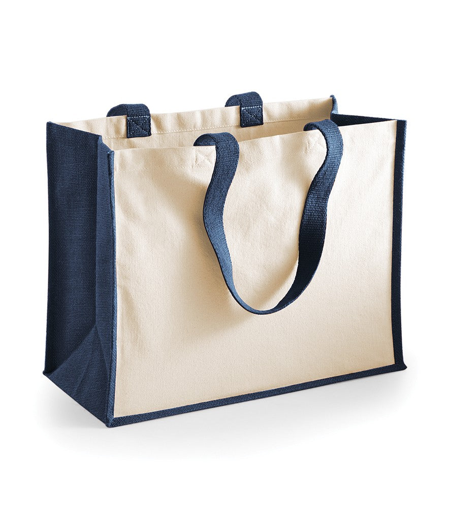 Jute Classic Shopper | NATURAL/NAVY