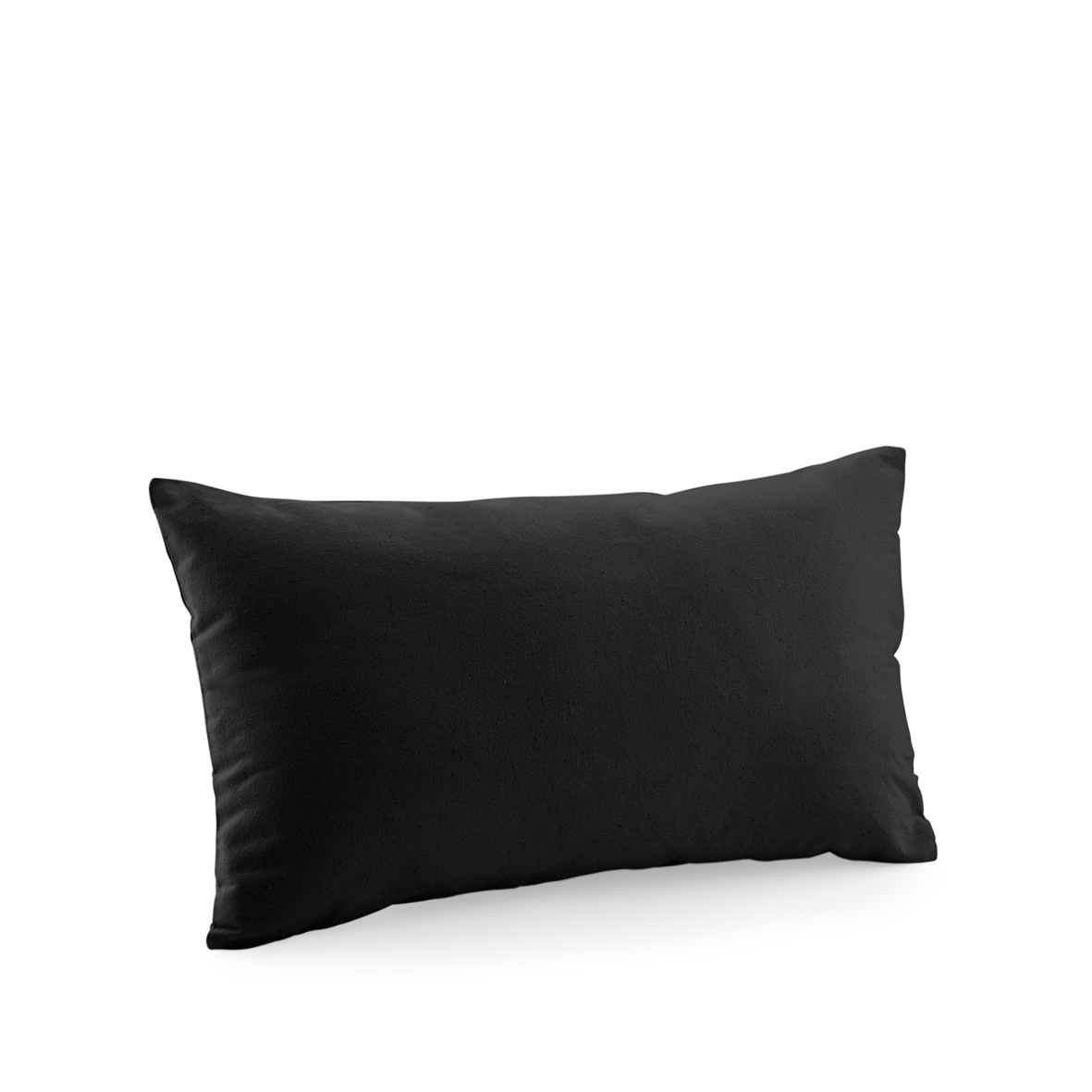 Fairtrade Cotton Canvas Cushion Cover Rectangular | BLACK