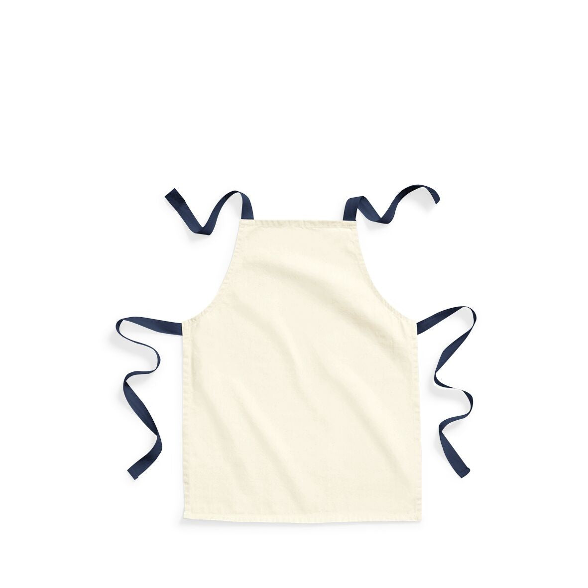 Fairtrade Cotton Junior Craft Apron | NATURAL/FRENCH NAVY