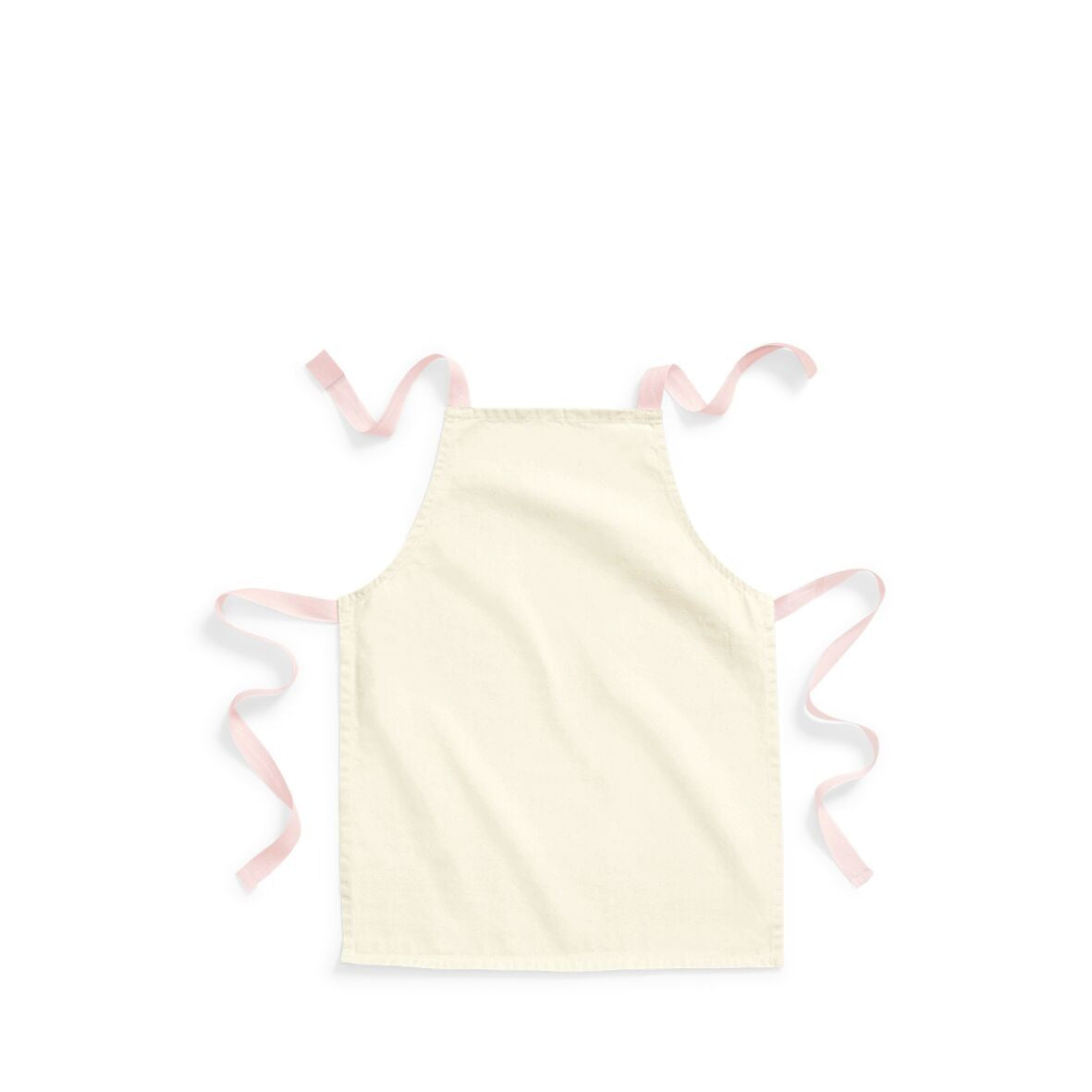 Fairtrade Cotton Junior Craft Apron | NATURAL/PASTEL PINK