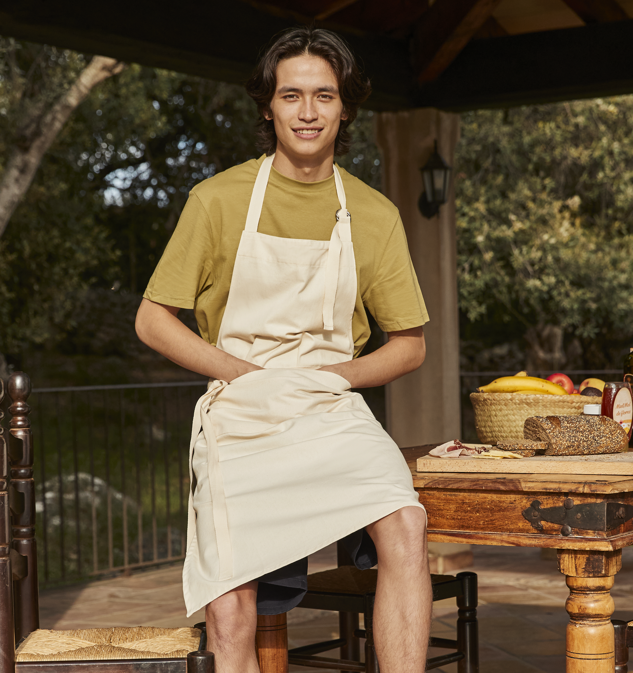 Fairtrade Cotton Adult Craft Apron | BLACK