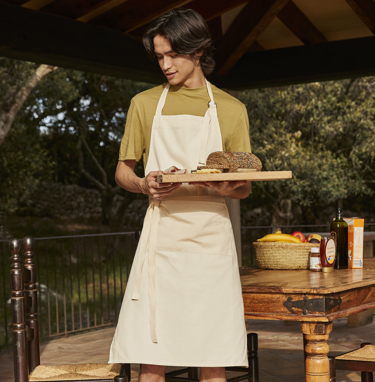 Fairtrade Cotton Adult Craft Apron | NATURAL