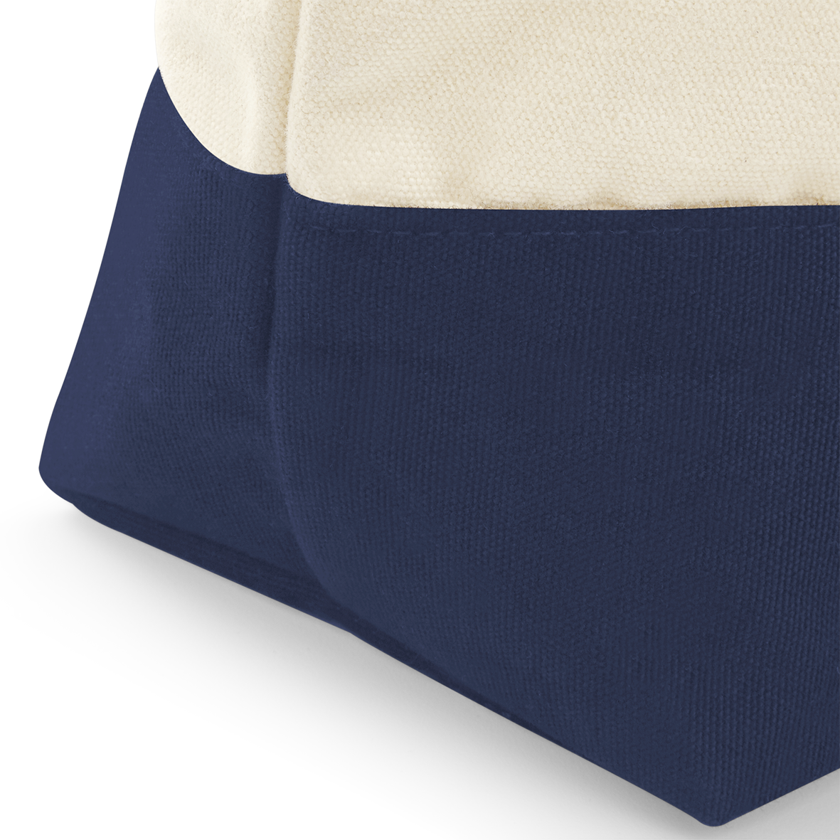 Dipped Base Accessory Bag | NATURAL/NAVY