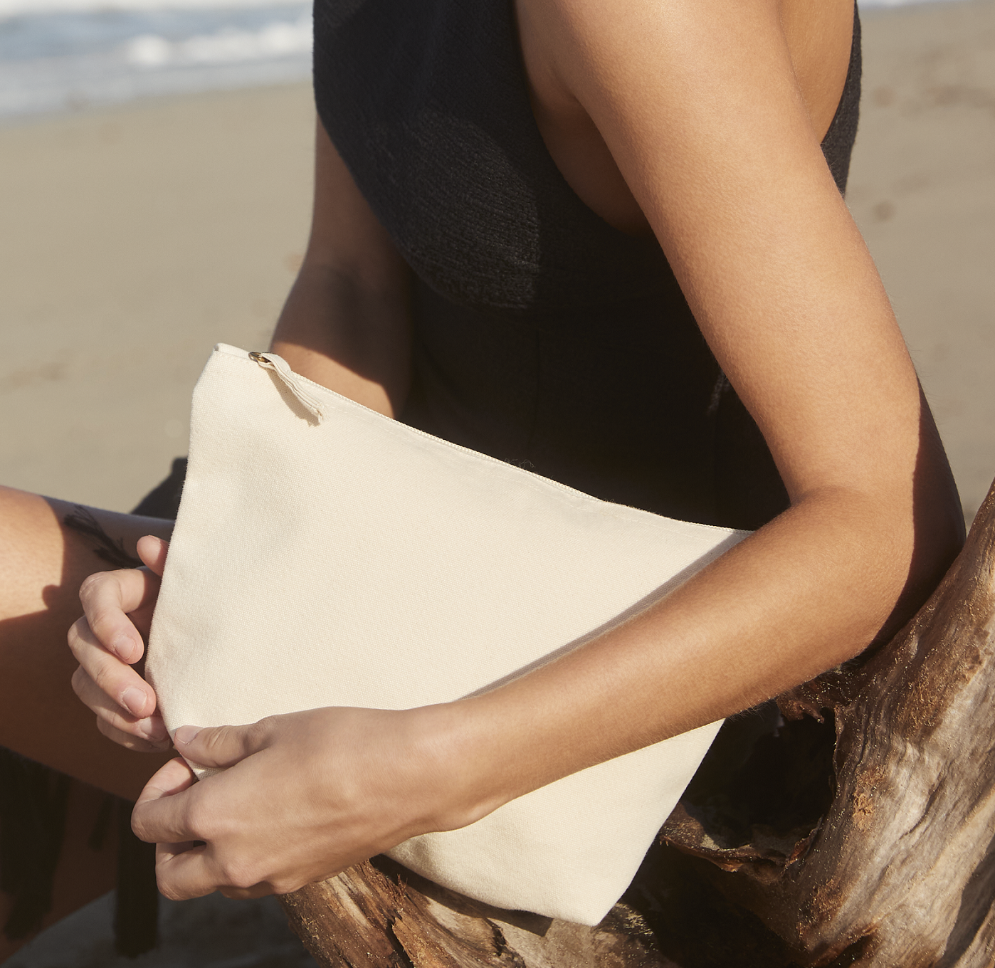 EarthAware Organic Accessory Bag | NATURAL