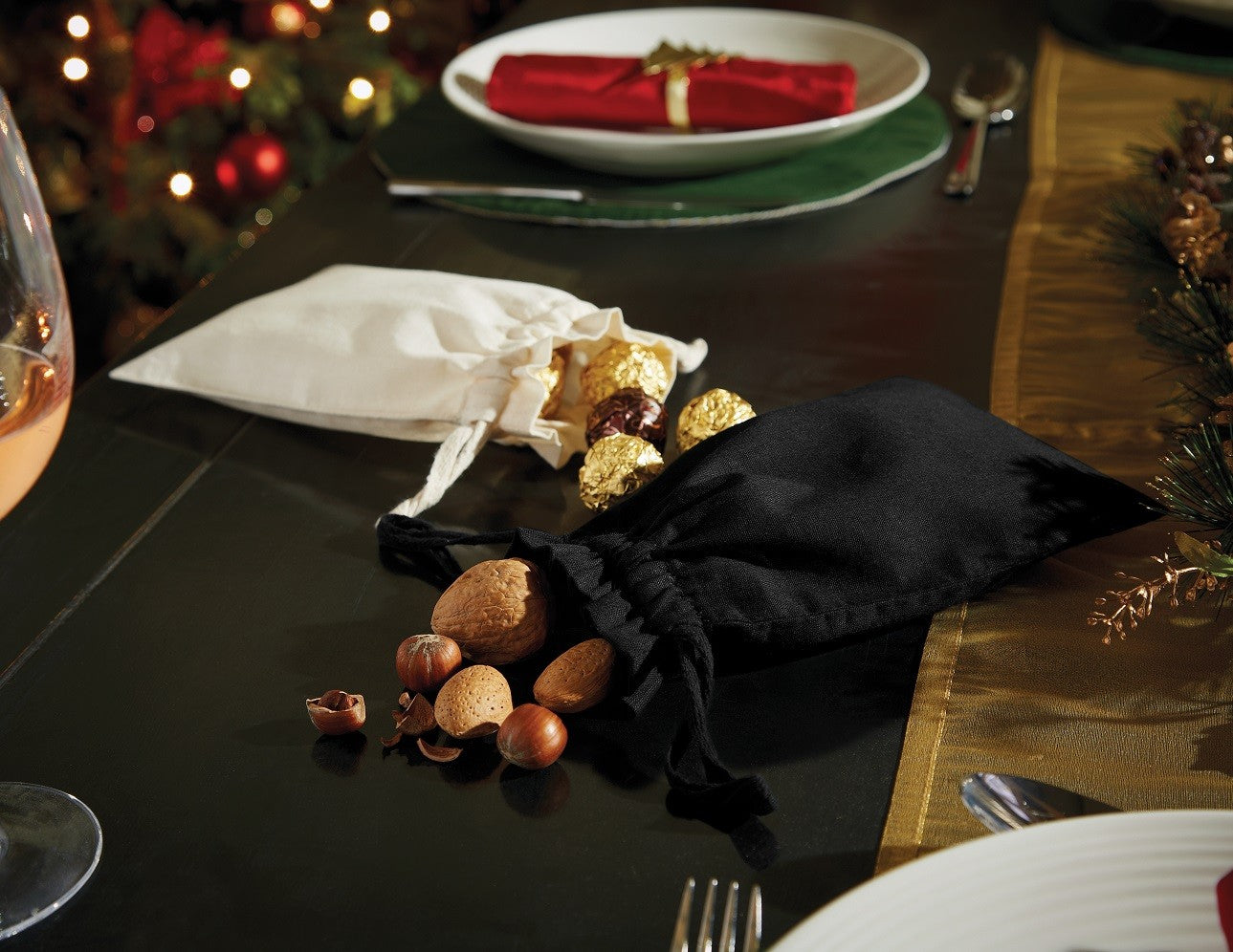 Organic Cotton Drawcord Bag | NATURAL