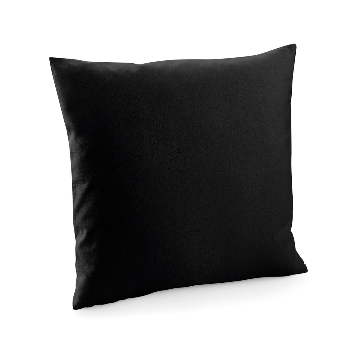 Fairtrade Cotton Canvas Cushion Cover Square | BLACK