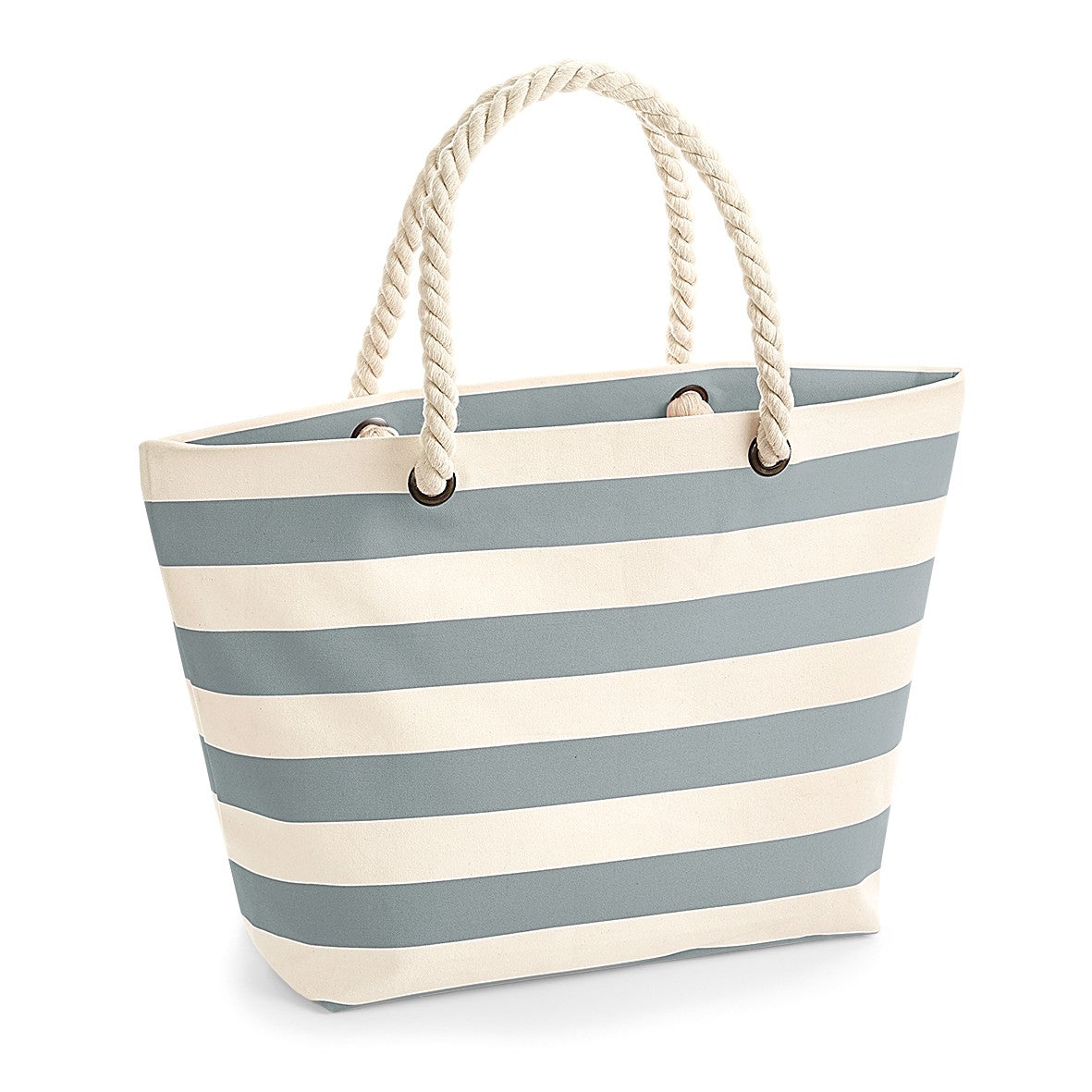 Nautical Beach Bag | NATURAL/GREY