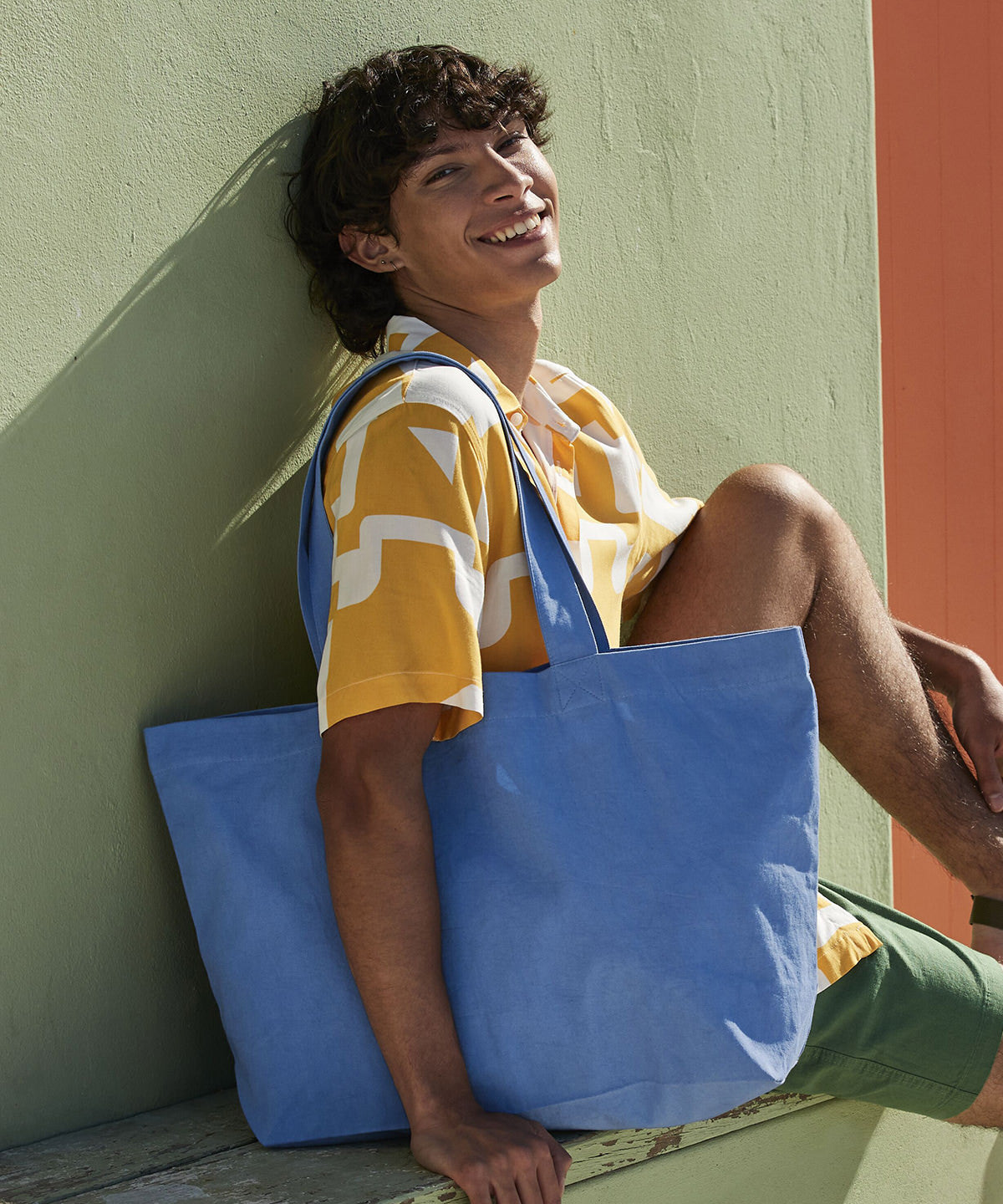 EarthAware organic twill shopper | VIOLET