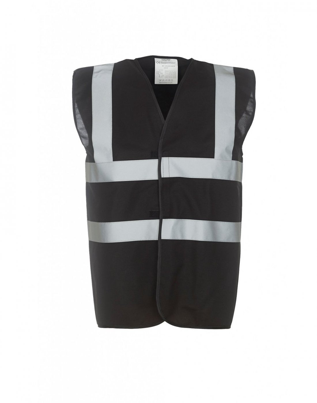Hi-Vis Two Band And Braces Waistcoat | BLACK