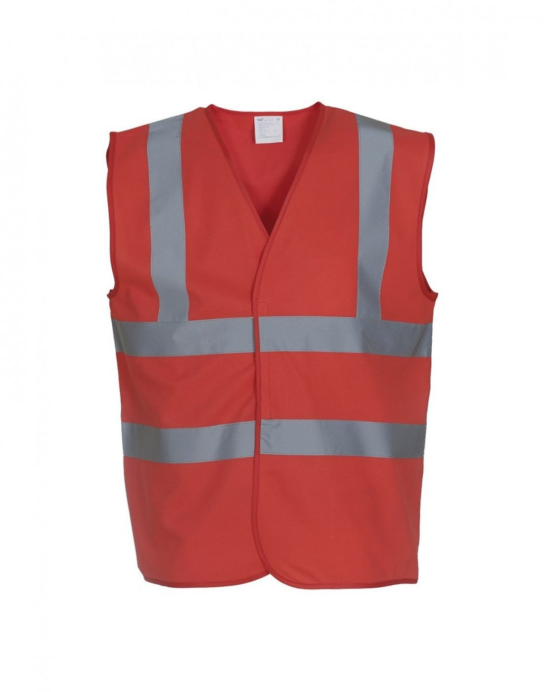 Hi-Vis Two Band And Braces Waistcoat | RED