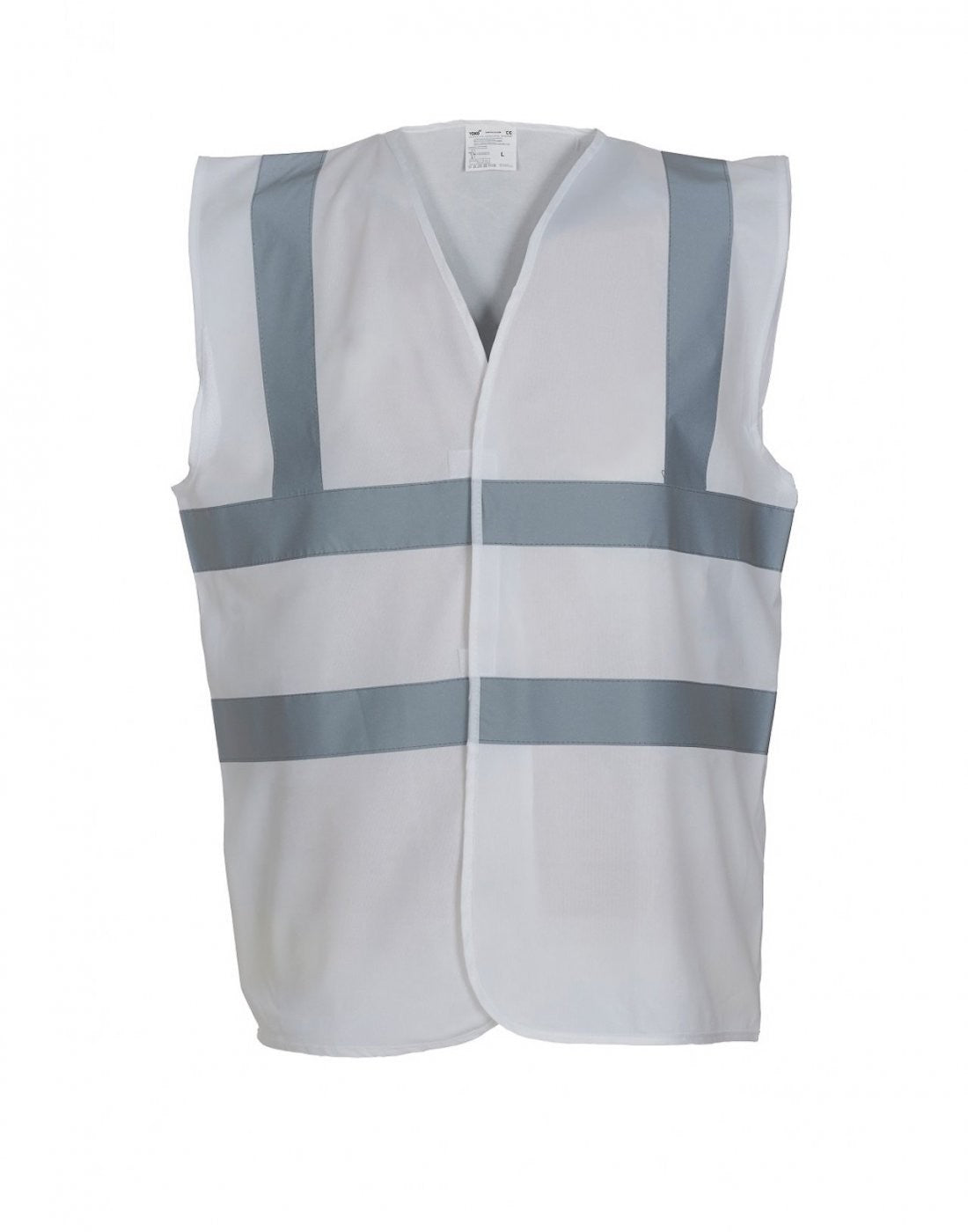 Hi-Vis Two Band And Braces Waistcoat | WHITE