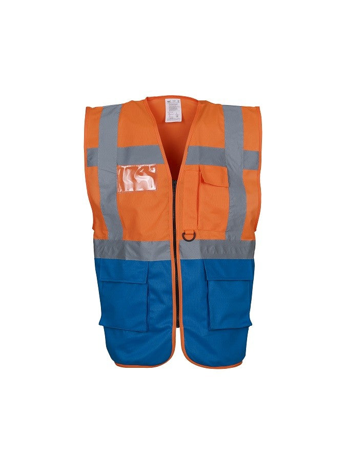 Multi-functional Executive Waistcoat | ORANGE/ROYAL