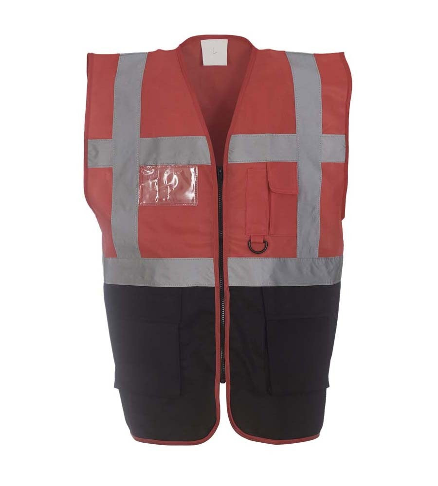 Multi-functional Executive Waistcoat | RED/BLACK