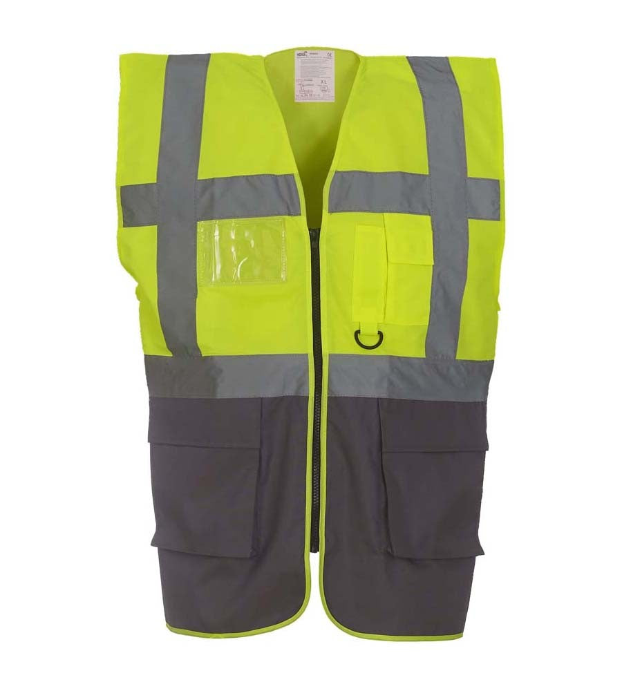 Multi-functional Executive Waistcoat | YELLOW/GREY