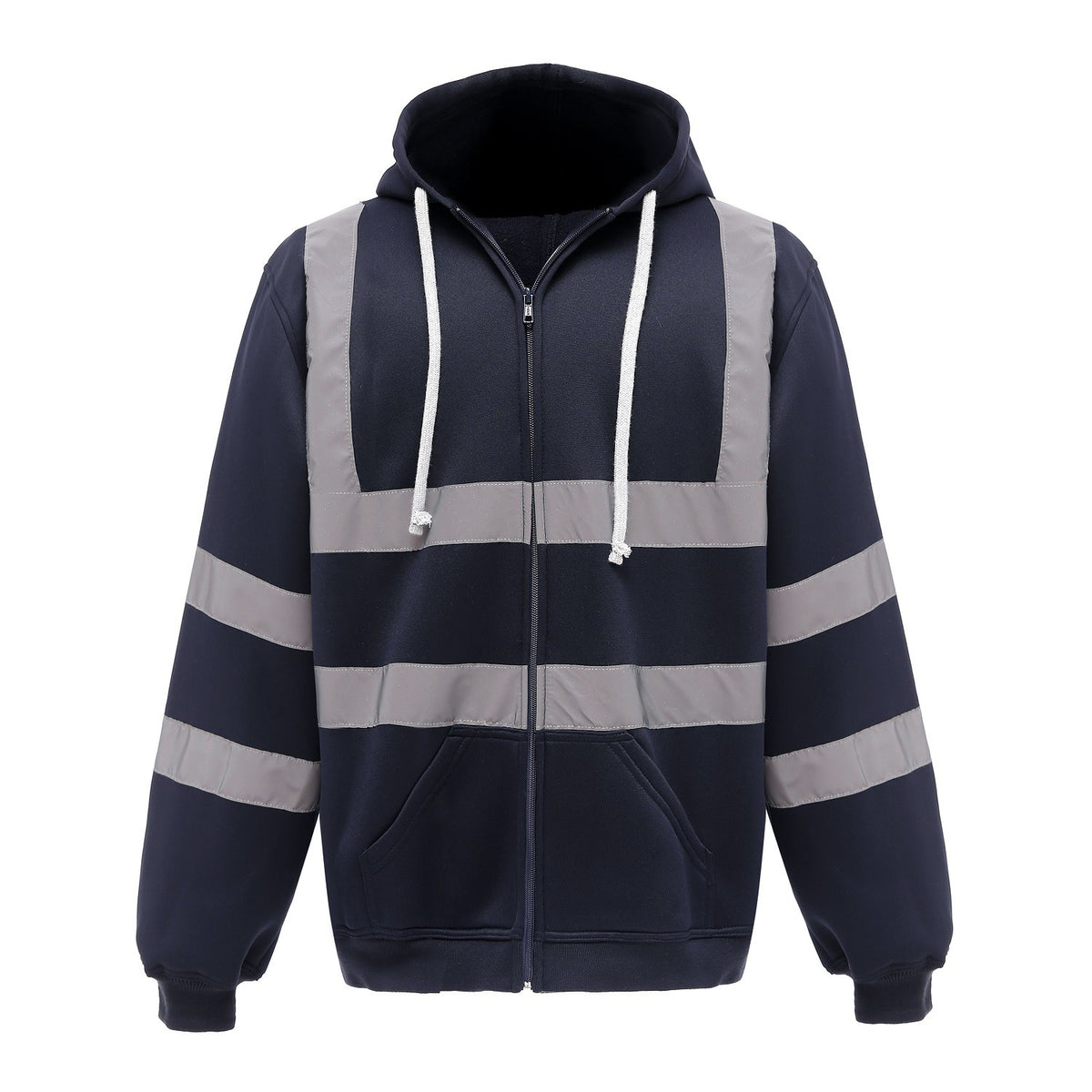 Hi-Vis Zip Hoodie | NAVY