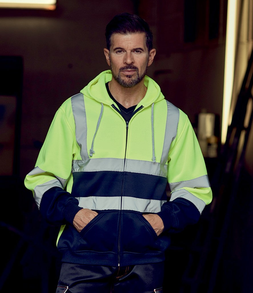 Hi-Vis Zip Hoodie | YELLOW