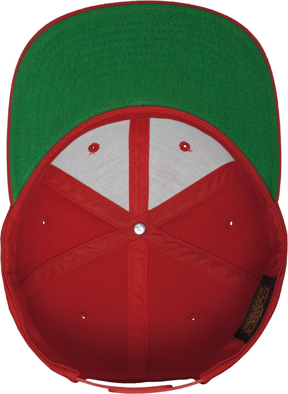 The Classic Snapback | BROWN (GREEN UNDERPEAK)