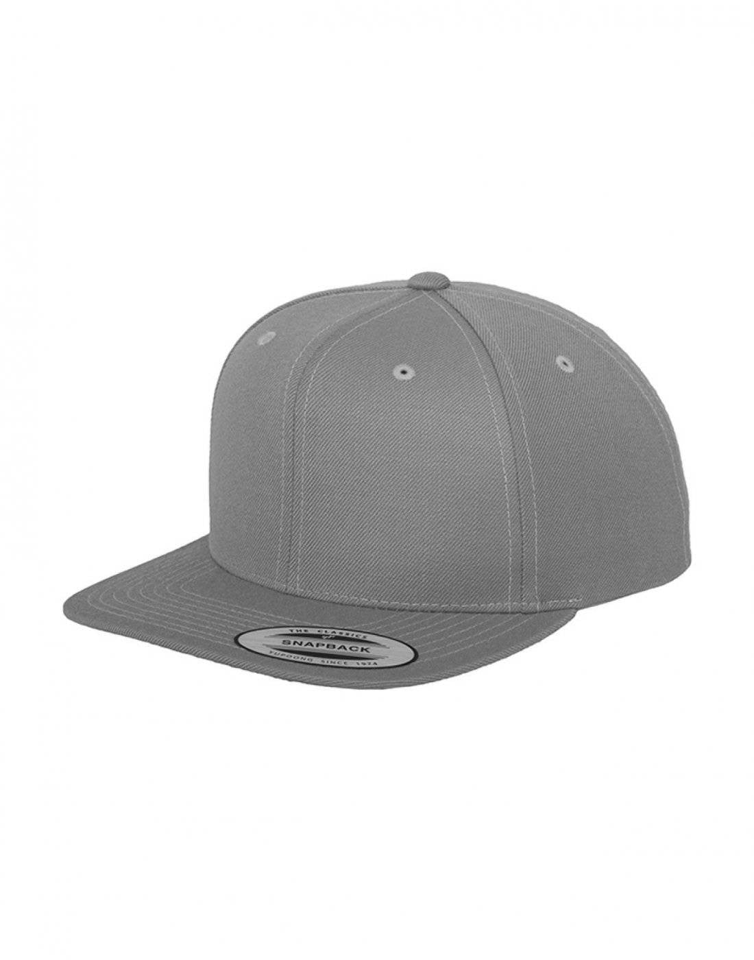 The Classic Snapback | HEATHER GREY (GREEN UNDERPEAK)