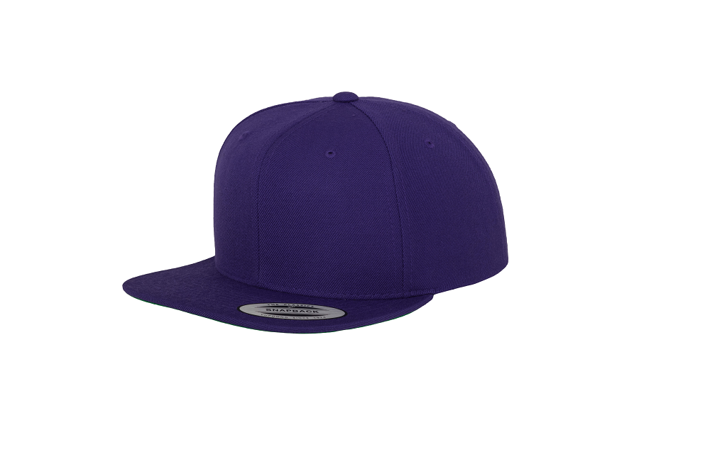 The Classic Snapback | PURPLE (GREEN UNDERPEAK)
