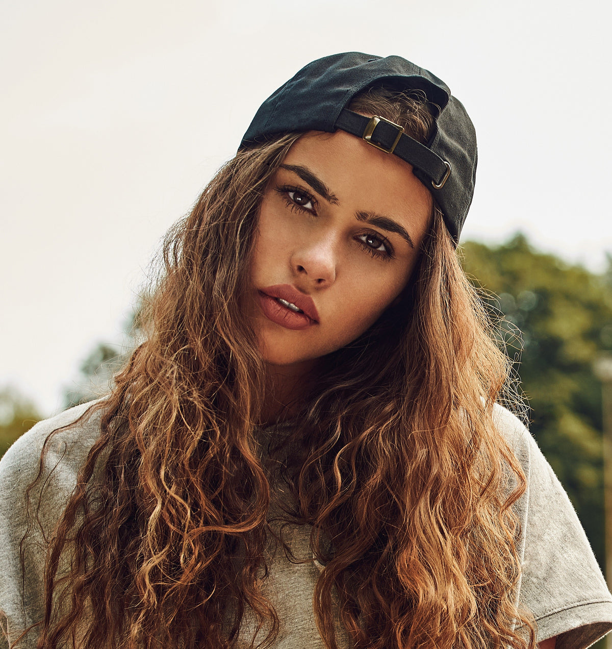 6-panel Cap With Buckle | TAN